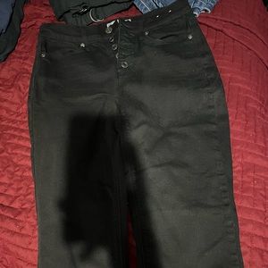 Stretchy straight leg jeans